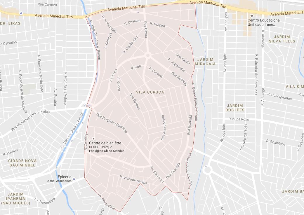 Kartta Vila Curuçá São Paulo