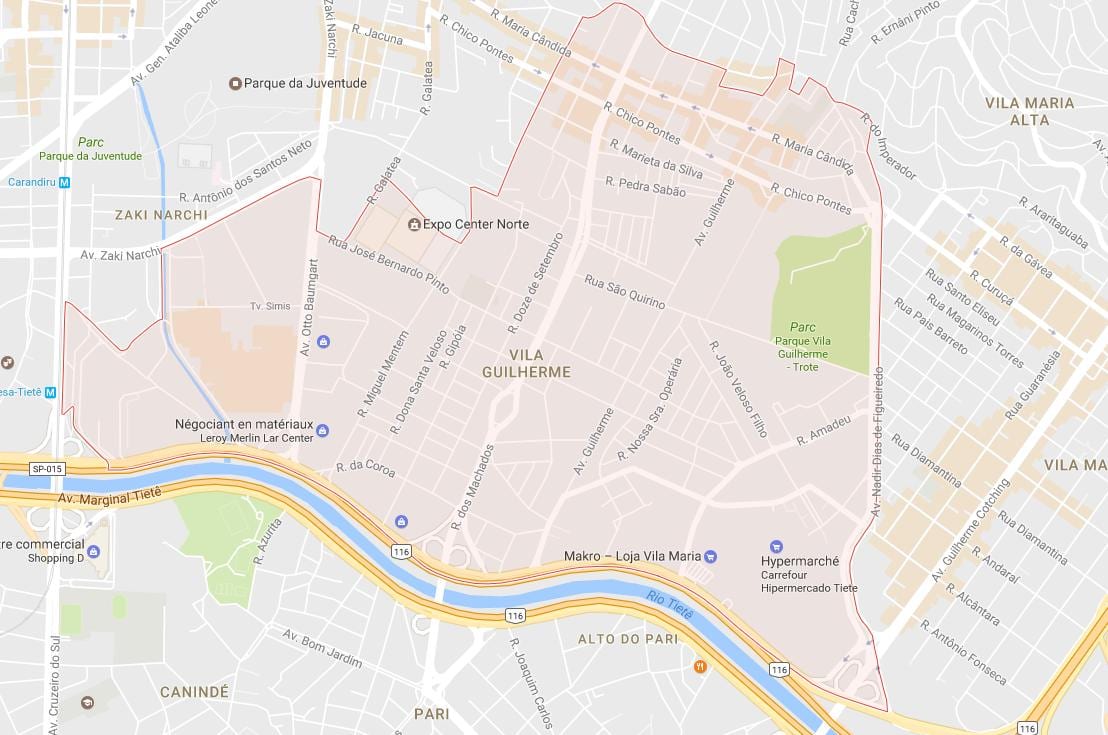 Kartta Vila Guilherme São Paulo