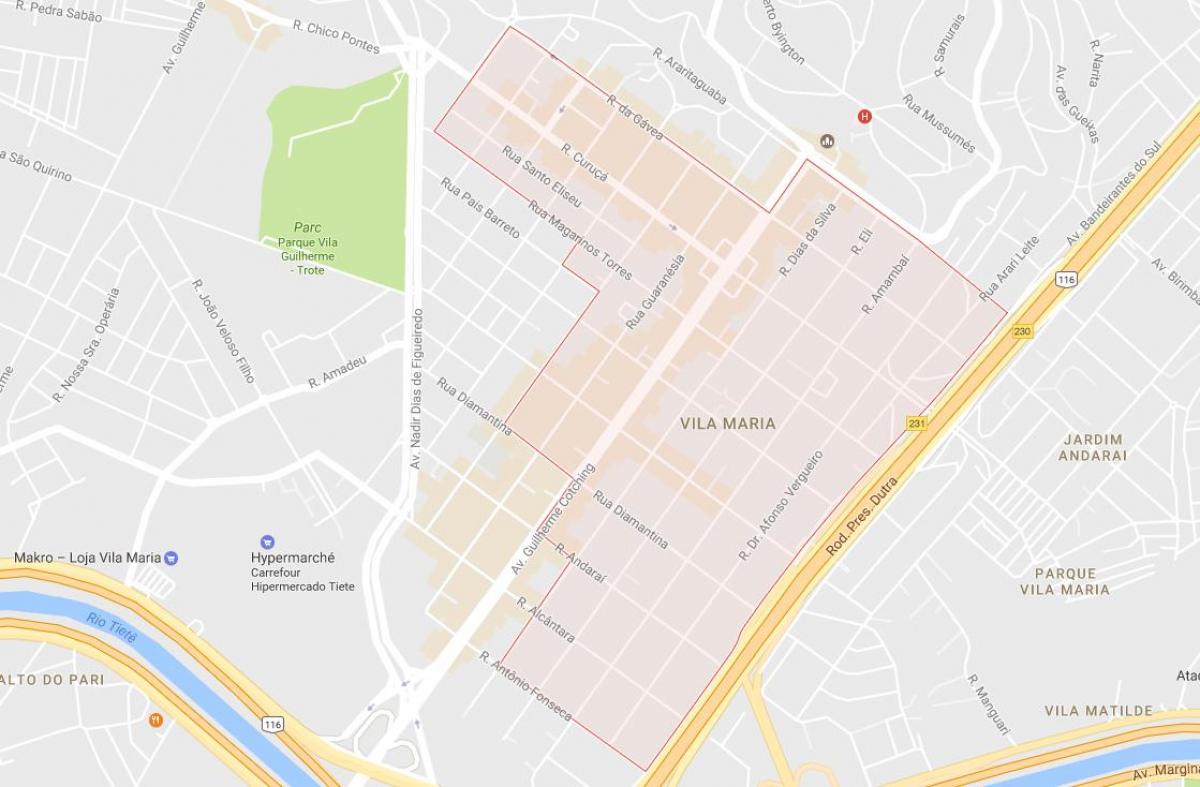 Kartta Vila Maria São Paulo