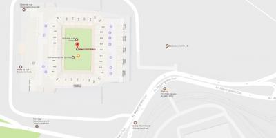Kartta Arena Corinthians - Yhteys