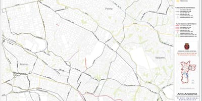 Kartta Aricanduva-Vila Formosa São Paulo - Tiet