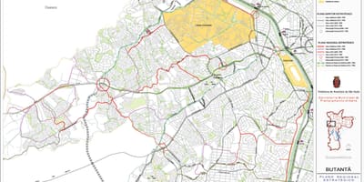 Kartta Butantã São Paulo - Tiet