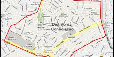 Kartta São Paulo-Consolação
