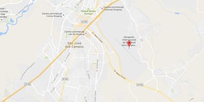 Kartta kansainvälinen lentokenttä São José dos Campos