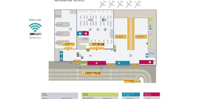Kartta kansainvälinen lentokenttä São Paulo-Guarulhos - Terminaali 4