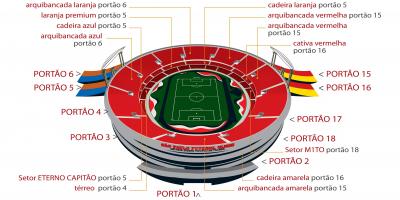 Kartta Morumbi, São Paulo stadium