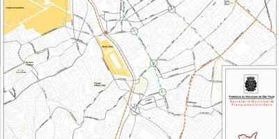 Kartta São Paulo pinheiros-moottoritietä - Tiet