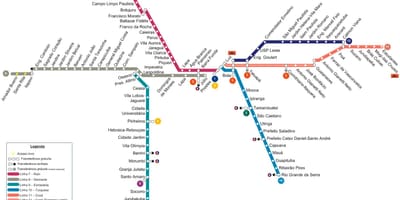 Kartta São Paulo CPTM
