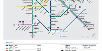 Kartta São Paulo EMTU