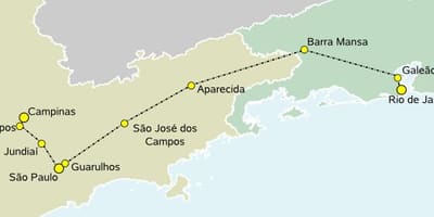 Kartta high-speed train São Paulo