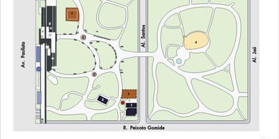 Kartta Trianon ja São Paulon Park