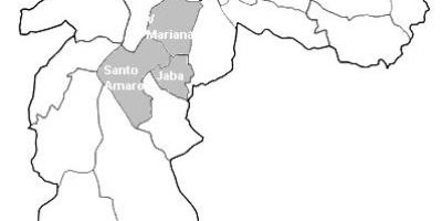 Kartta-alue Centro-Sul-São Paulo
